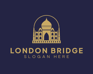 Gold Indian Palace logo design