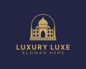 Gold Indian Palace logo design