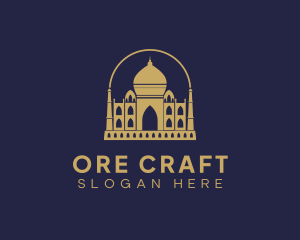 Gold Indian Palace logo design