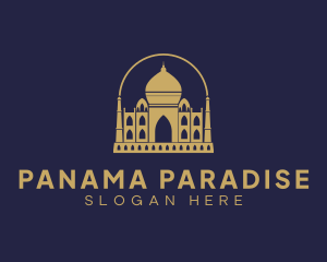 Gold Indian Palace logo design