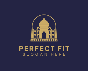 Gold Indian Palace logo design