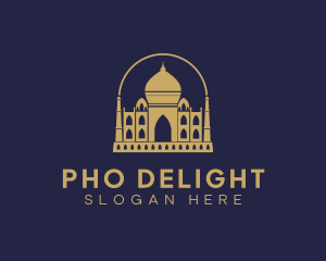 Gold Indian Palace logo design