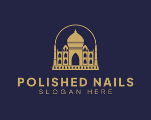 Gold Indian Palace logo design