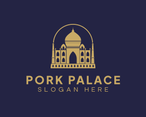 Gold Indian Palace logo design