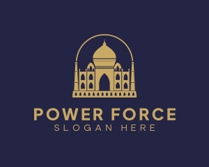 Gold Indian Palace logo design