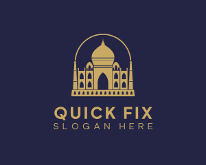 Gold Indian Palace logo design