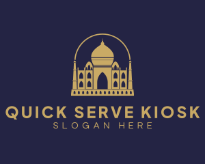 Gold Indian Palace logo design