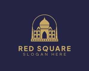 Gold Indian Palace logo design