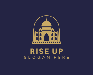 Gold Indian Palace logo design