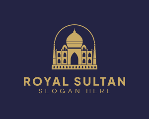 Gold Indian Palace logo design