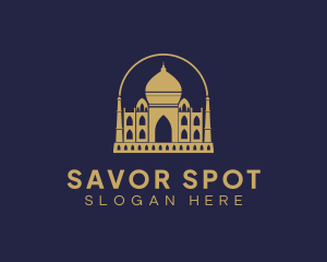 Gold Indian Palace logo design