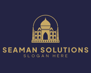 Gold Indian Palace logo design