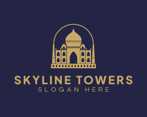 Gold Indian Palace logo design