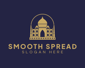 Gold Indian Palace logo design