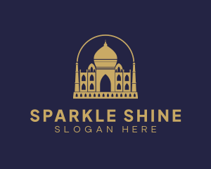 Gold Indian Palace logo design