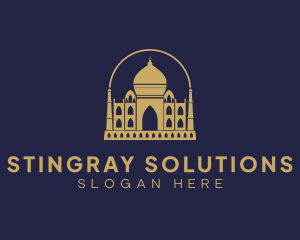 Gold Indian Palace logo design