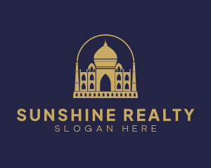 Gold Indian Palace logo design