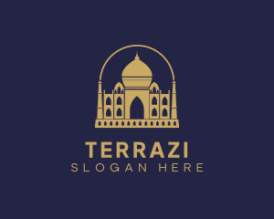 Gold Indian Palace logo design