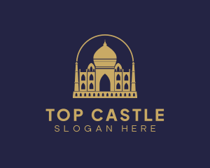 Gold Indian Palace logo design