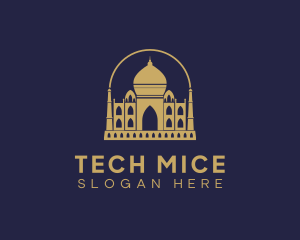 Gold Indian Palace logo design