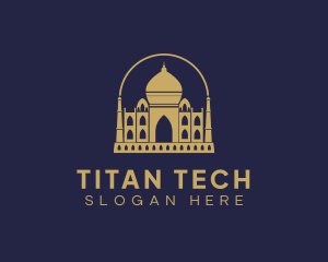 Gold Indian Palace logo design