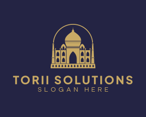 Gold Indian Palace logo design