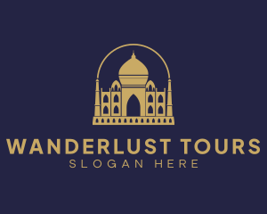 Gold Indian Palace logo design