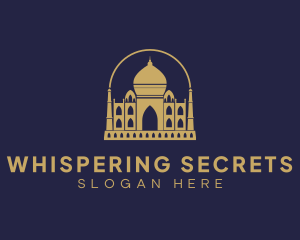 Gold Indian Palace logo design