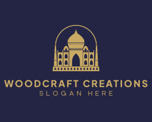 Gold Indian Palace logo design