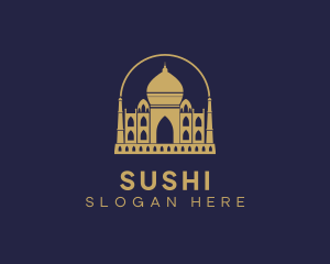 Gold Indian Palace logo design