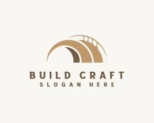 Arch Bridge Construction logo design