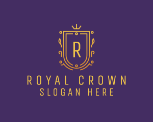 Minimalist Royal Shield logo design