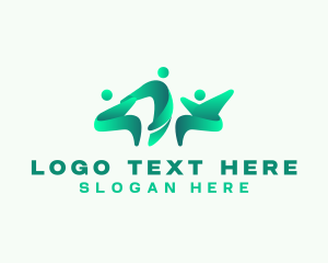 Volunteer - Leadership Team People logo design