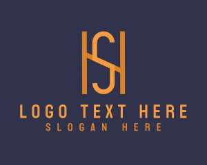 Premium Industrial Firm Letter HS Logo