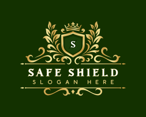 Premium Crown Shield logo design