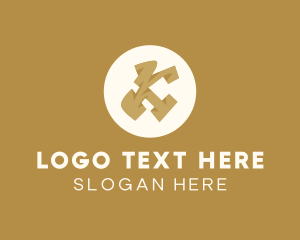 Lux - Brown Elegant Letter K logo design