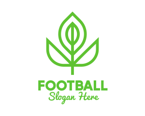 Environmental - Green Monoline Flower Bud logo design