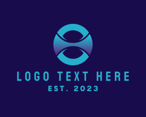 Round - Modern Tech Business logo design