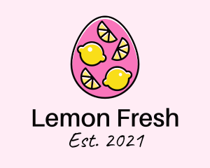 Lemon - Citrus Lemon Egg logo design
