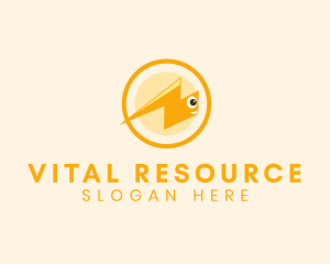 Resource - Happy Lightning Bolt logo design