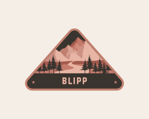 Emblem - Mountain Travel Outdoor logo design