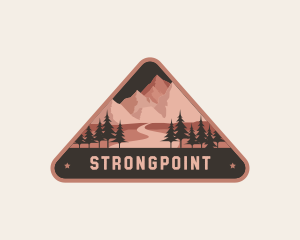 Campsite - Mountain Travel Outdoor logo design