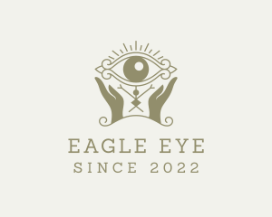 Mystical Eye Hands Oracle logo design