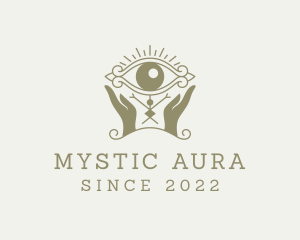 Mystical Eye Hands Oracle logo design