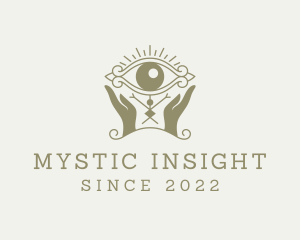 Mystical Eye Hands Oracle logo design