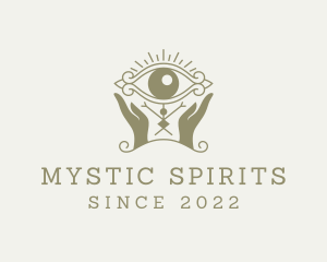 Mystical Eye Hands Oracle logo design