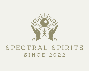 Mystical Eye Hands Oracle logo design