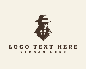 Detective - Mysterious Gentleman Detective logo design