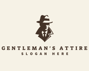 Mysterious Gentleman Detective logo design