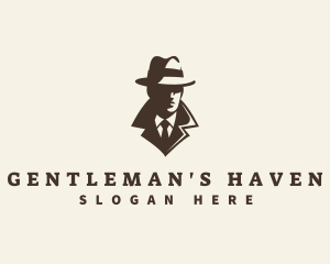 Mysterious Gentleman Detective logo design